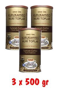 Kurukahveci Nuri Toplar Sade Çok Türk Kahvesi 6x250 gr
