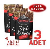 Özdanacı Kuruyemiş Sade Orta Kavrulmuş Türk Kahvesi 3x100 gr
