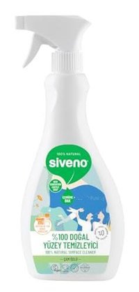 Siveno Bitkisel Leke Çıkarıcı Arındırıcı Mermer Fayans Ahşap Yüzeyler Sprey Mutfak Banyo Temizliyici 500 ml
