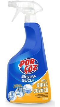 Porçöz Kireç Çözücü Sprey Mutfak Banyo Temizliyici 750 ml
