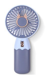 Ally ZB088 Ev Ofis için Masaüstü Standlı USB Şarjlı El Fanı MOR