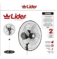 Lider LV610 Cool Sanayi Tip Ayaklı Vantilatör - 5 Kanatlı Pervane