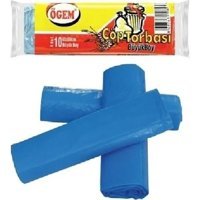 Ögem Büyük Boy 65x80 cm Çöp Poşeti 10 Adet Mavi
