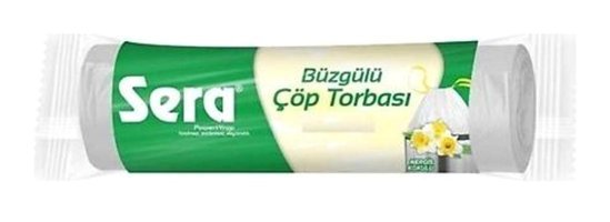 Sera Nergis Kokulu Şeffaf Büzgülü Büyük Boy 65x70 cm Çöp Poşeti 24x15 Adet Şeffaf