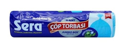Sera Jumbo Boy 80x110 cm Çöp Poşeti 24x10 Adet Mavi