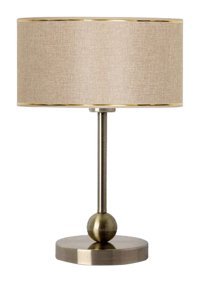 Vinner Sphere Eskitme Kaplama Kumaş Gold Tekli Metal Abajur