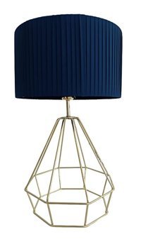 Bloom Kumaş Gold Tekli Metal Abajur