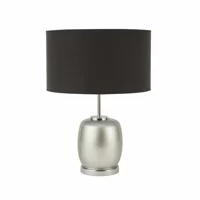 Karaca Home Leta Kağıt Gümüş Tekli Metal Abajur
