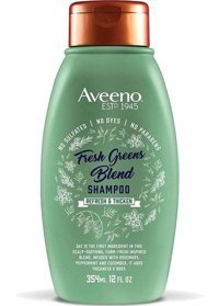 Aveeno Fresh Greens Blend Onarıcı Düz Saçlar İçin Parabensiz Kremsiz Şampuan Unisex Şampuanı 354 ml