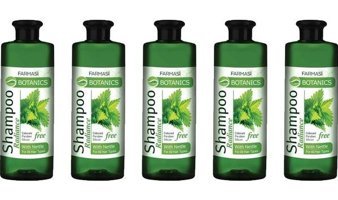 Farmasi Botanics Onarıcı Düz Saçlar İçin Isırgan Otlu Kremsiz Şampuan Unisex Şampuanı 5x500 ml