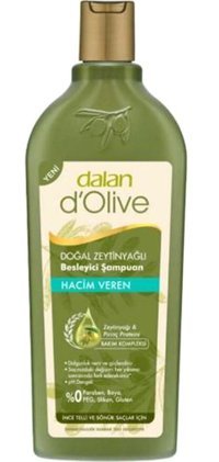 Dalan Dolive Hacim Veren Düz Saçlar İçin Zeytinyağlı Kremsiz Şampuan Unisex Şampuanı 400 ml