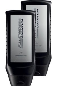 Avon Speed Quantum Onarıcı Düz Saçlar İçin Kremsiz Şampuan Erkek Şampuanı 2x250 ml