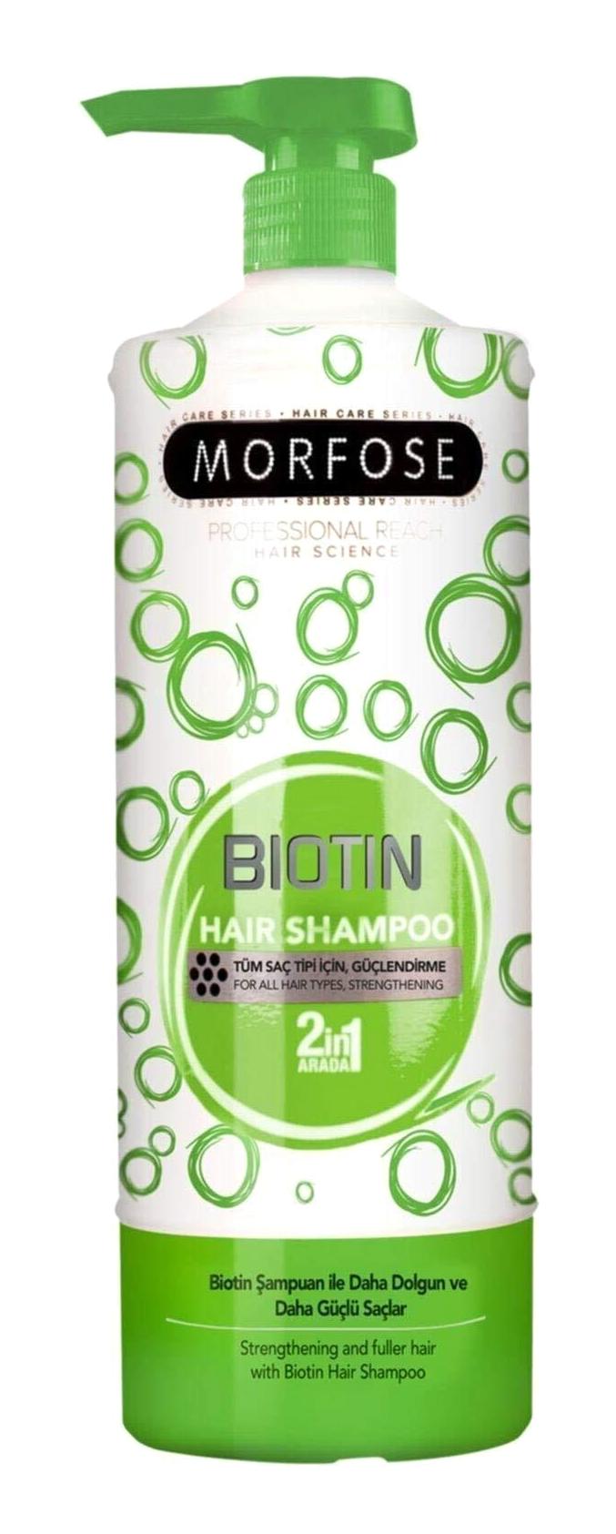 Morfose Biotin Güçlendirici Düz Saçlar İçin Kremsiz Şampuan Unisex Şampuanı 1000 ml