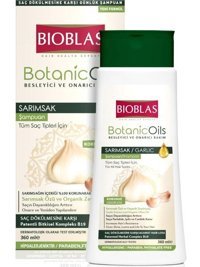 Bioblas Botanic Oils Onarıcı Düz Saçlar İçin Sülfatsız Keratin Sarımsak Özlü Parabensiz Kremsiz Şampuan Unisex Şampuanı 360 ml