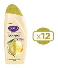 Duru Onarıcı Düz Saçlar İçin Zeytinyağlı Kremsiz Şampuan Unisex Şampuanı 12x500 ml