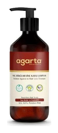 Agarta Saç Dökülmesine Karşı Arındırıcı Düz Saçlar İçin Tuzsuz Sülfatsız Keratin Parabensiz Kremsiz Şampuan Unisex Şampuanı 400 ml