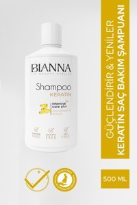 Bianna Onarıcı İnce Telli Düz Saçlar İçin Sülfatsız Keratin Kremsiz Şampuan Unisex Şampuanı 500 ml