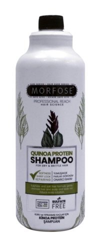 Morfose Kinoa Protein Kuru Düz Saçlar İçin Kremsiz Şampuan Unisex Şampuanı 1000 ml