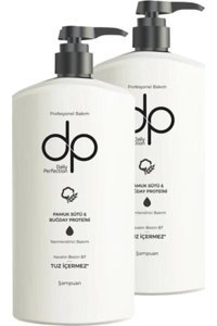 Daily Perfection Onarıcı Düz Saçlar İçin Pamuk Sütü Kremsiz Şampuan Unisex Şampuanı 2x800 ml