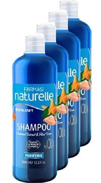 Farmasi Naturelle Sea Therapy Onarıcı Arındırıcı Düz Saçlar İçin Aloe Vera Kremsiz Şampuan Unisex Şampuanı 4x360 ml