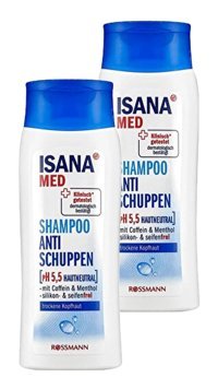 Isana Professional Med Kepek Karşıtı Düz Saçlar İçin Mentollü Kremsiz Şampuan Unisex Şampuanı 400 ml