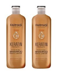 Farmasi Professional Therapy Onarıcı İnce Telli Düz Saçlar İçin Keratin Kremsiz Şampuan Unisex Şampuanı 2x360 ml