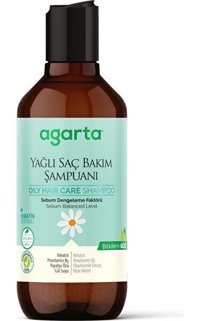 Agarta Onarıcı Arındırıcı Düz Saçlar İçin Tuzsuz Sülfatsız Keratin Parabensiz Kremsiz Şampuan Unisex Şampuanı 400 ml
