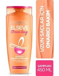 L'oréal Paris Elseve Dream Long Onarıcı Düz Saçlar İçin Kremsiz Şampuan Unisex Şampuanı 450 ml