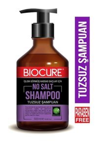 Biocure Onarıcı Düz Saçlar İçin Tuzsuz Kremsiz Şampuan Unisex Şampuanı 500 ml