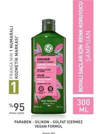 Yves Rocher Couleur Boyalı Düz Saçlar İçin Sülfatsız Parabensiz Kremsiz Şampuan Unisex Şampuanı 300 ml