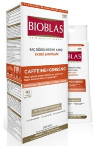 Bioblas Onarıcı Düz Saçlar İçin Sülfatsız Keratin Ginseng Özlü Parabensiz Kremsiz Şampuan Unisex Şampuanı 360 ml