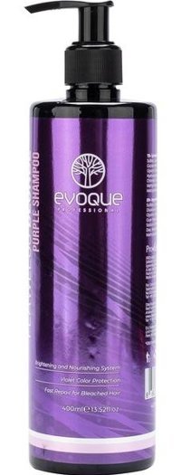 Evoque Silikonsuz Onarıcı Düz Saçlar İçin Parabensiz Kremsiz Şampuan Unisex Mor Şampuan 400 ml
