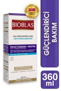 Bioblas Anti-Stress Onarıcı Düz Saçlar İçin Sülfatsız Keratin Parabensiz Kremsiz Şampuan Unisex Şampuanı 360 ml