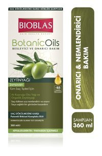 Bioblas Organic Oils Onarıcı Düz Saçlar İçin Sülfatsız Keratin Argan Yağlı Parabensiz Kremsiz Şampuan Unisex Şampuanı 360 ml