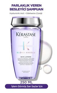 Kerastase Bain Lumiere Arındırıcı Boyalı Düz Saçlar İçin Kremsiz Şampuan Unisex Şampuanı 250 ml