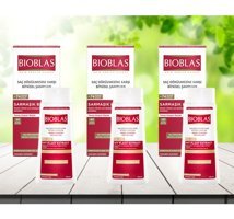 Bioblas Sarmaşık Onarıcı Düz Saçlar İçin Sülfatsız Keratin Sarımsak Özlü Parabensiz Kremsiz Şampuan Unisex Şampuanı 3x360 ml