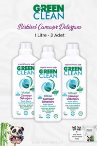Green Clean Organik Lavanta Yağlı Tüm Renkler İçin 60 Yıkama Sıvı Deterjan 3x1 lt