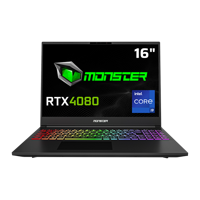 Monster Tulpar T6 V1.2.4 Harici GeForce RTX 4080 Intel Core i9 14900HX 16 GB DDR5 1 TB SSD 16 inç WQXGA Freedos Gaming Laptop