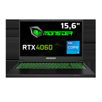 Monster Tulpar T5 V23.3.9 Harici GeForce RTX 4060 Intel Core i5 12450H 64 GB DDR5 1 TB SSD 15.6 inç FHD Windows 11 Gaming Laptop