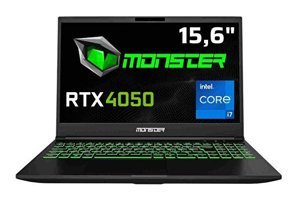 Monster Abra A5 V20.3.8 Harici GeForce RTX 4050 Intel Core i7 13700H 64 GB DDR5 1 TB SSD 15.6 inç FHD Freedos Gaming Laptop