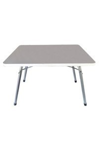 Egemodüler 60x45 cm Dikdörtgen Ahşap Katlanır Kamp Masası Beyaz