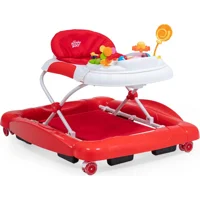 Baby2Go 2282 Royal 4 Tekerlekli Oyuncaklı Sallanan Müzikli Örümcek Yürüteç Kırmızı