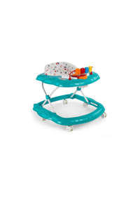 Baby2Go 2076 Budy Çapalı 6 Tekerlekli 3 Kademeli Oyuncaklı Müzikli Örümcek Yürüteç Turkuaz