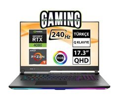 Asus ROG Strix SCAR 17 G733PZ-LL062A4 Harici GeForce RTX 4080 AMD Ryzen 9 7945HX 64 GB DDR5 1 TB SSD 17.3 inç QHD Freedos Gaming Laptop