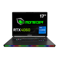 Monster SEMRUK S7 V9.1.4 Harici GeForce RTX 4060 Intel Core i7 13700HX 32 GB DDR5 2 TB SSD 17 inç QHD Freedos Gaming Laptop