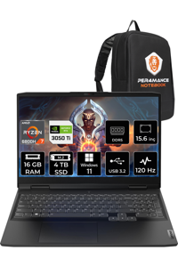 Lenovo Ideapad 3 82SB00NWTX Harici GeForce RTX 3050 Ti AMD Ryzen 7 6800H 16 GB DDR5 4 TB SSD 15.6 inç FHD Windows 11 Home Gaming Laptop PER4 ÇANTA