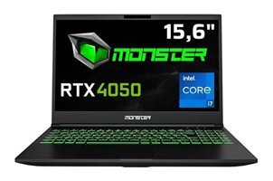 Monster Abra A5 V20.3.7 Harici GeForce RTX 4050 Intel Core i7 13700H 8 GB DDR5 500 GB SSD 15.6 inç FHD Windows 11 Home Gaming Laptop
