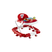 Baby Hope 212 Royal Yeni Versiyon 8 Tekerlekli Oyuncaklı Müzikli Örümcek Yürüteç Kırmızı