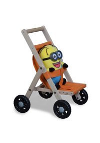 Babtoys FE001B1 4 Tekerlekli İlk Adım Yürüteç Kahverengi