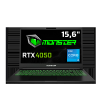 Monster Abra A5 V20.2.3 Harici GeForce RTX 4050 Intel Core i5 13500H 16 GB DDR5 500 GB SSD 15.6 inç FHD Windows 11 Gaming Laptop